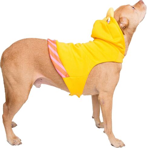Pet Krewe X-Large Sesame Street Big Bird Hoodie Dog Costume Fits Dogs size Small, Medium, Large or Extra Large - Perfect for Halloween, Christmas Holiday, Parties, Photoshoots, Gifts for Dog lovers in Saudi Arabia