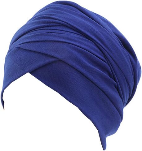 African Turban Head wraps for Women - Pre tied Soft Long Headscarf Shawl Hair Chemo Headwear Grate For Daily Use in Kuwait