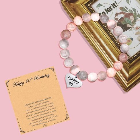 هدايا للابنة، سوار ساحر، سوار من الخرز الوردي، سوار من الحجر الطبيعي قابل للتعديل، لهدايا ابنتي، هدايا عيد الميلاد وعيد الشكر وعيد الحب in Kuwait