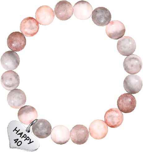 هدايا للابنة، سوار ساحر، سوار من الخرز الوردي، سوار من الحجر الطبيعي قابل للتعديل، لهدايا ابنتي، هدايا عيد الميلاد وعيد الشكر وعيد الحب in Kuwait