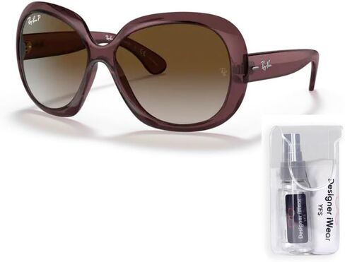 Ray-Ban Jackie ohh ii RB4098 Butterfly Sunglasses for Women + BUNDLE With Designer iWear Complimentary Eyewear Kit in Saudi Arabia