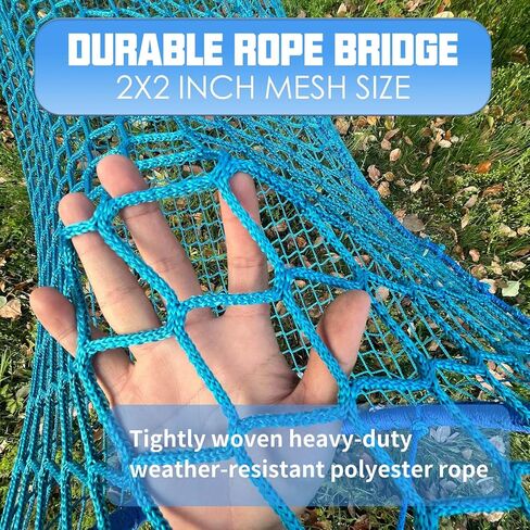 Tongmo 6.5ft جسر نفق حبل منسوج معلق، 6.5 بوصة طول × 2.6 بوصة قطر، شبكة تسلق خارجية لرياض الأطفال، جسر نفق حبل ملعب معلق in Kuwait
