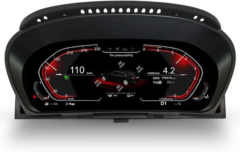 12.3 Inch Digital Gauge Cluster Virtual Cockpit for BMW X6 E71 E72 2007-2013 LCD Instrument Dashboard Speedometer Screen Panel Head Unit in Saudi Arabia