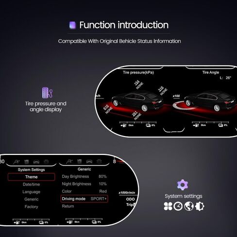 12.3 Inch Digital Gauge Cluster Virtual Cockpit for BMW X6 E71 E72 2007-2013 LCD Instrument Dashboard Speedometer Screen Panel Head Unit in Saudi Arabia