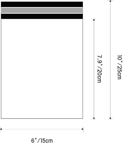 Small Poly Mailers Envelopes 6 x 10 100pcs Self-Sealing Shipping Bags Mailing Bags Waterproof and Tear-Proof Shipping Bags White with 2.5 Mil for Accessory Photo Jewelry Makeup Small Business​ in Saudi Arabia