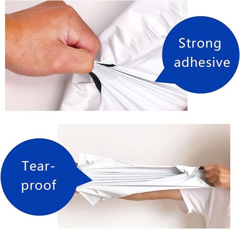 Small Poly Mailers Envelopes 6 x 10 100pcs Self-Sealing Shipping Bags Mailing Bags Waterproof and Tear-Proof Shipping Bags White with 2.5 Mil for Accessory Photo Jewelry Makeup Small Business​ in Saudi Arabia