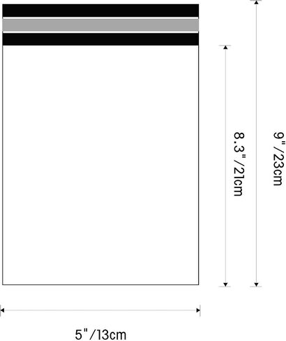Small Poly Mailers Envelopes 6 x 10 100pcs Self-Sealing Shipping Bags Mailing Bags Waterproof and Tear-Proof Shipping Bags White with 2.5 Mil for Accessory Photo Jewelry Makeup Small Business​ in Saudi Arabia