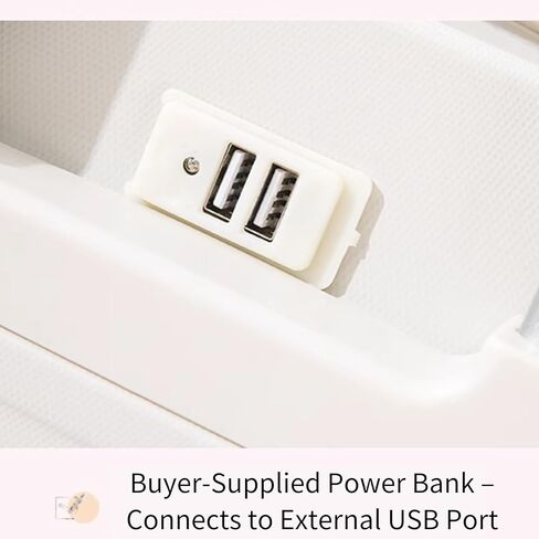 LIFESTYLE 2023 حقيبة حمل جديدة مقاس 20 بوصة مع حقيبة جيب أمامية للكمبيوتر المحمول مع حامل هاتف USB + نوع C وحامل أكواب وحقيبة حمل وحقيبة تروللي من مادة الكمبيوتر وإطارات دوارة 360 درجة (أبيض) in Kuwait