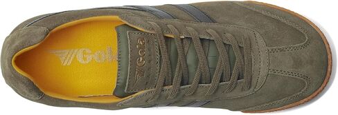 Gola Men's Harrier Sneaker, Khaki/Black/Sun, 13 in Saudi Arabia