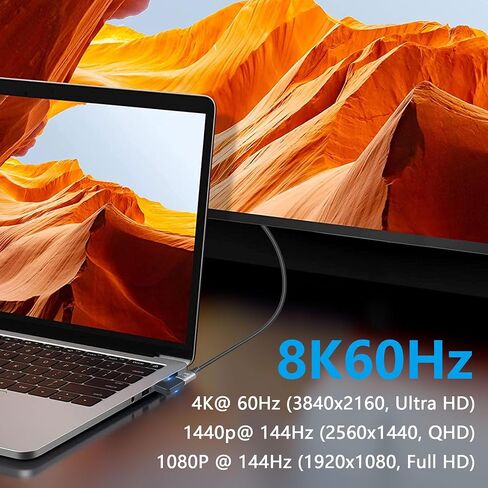 CERRXIAN 8K DisplayPort to DisplayPort Adapter, DP Male to Female Extension Cable Converter with 8K@60Hz, 4K@120Hz for Desktop Hosts,Laptops, Monitors,High-Definition TV etc - 4Pack in Saudi Arabia