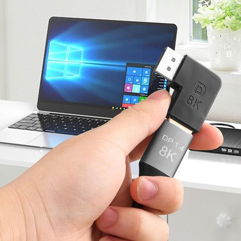 CERRXIAN 8K DisplayPort to DisplayPort Adapter, DP Male to Female Extension Cable Converter with 8K@60Hz, 4K@120Hz for Desktop Hosts,Laptops, Monitors,High-Definition TV etc - 4Pack in Saudi Arabia