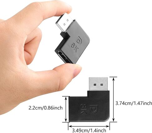 CERRXIAN 8K DisplayPort to DisplayPort Adapter, DP Male to Female Extension Cable Converter with 8K@60Hz, 4K@120Hz for Desktop Hosts,Laptops, Monitors,High-Definition TV etc - 4Pack in Saudi Arabia