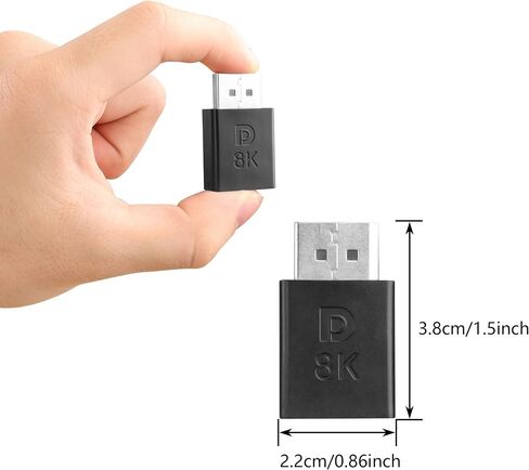 CERRXIAN 8K DisplayPort to DisplayPort Adapter, DP Male to Female Extension Cable Converter with 8K@60Hz, 4K@120Hz for Desktop Hosts,Laptops, Monitors,High-Definition TV etc - 4Pack in Saudi Arabia