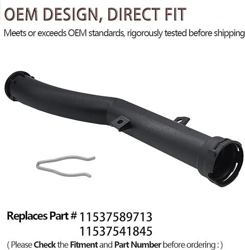 Water hose with o-ring retainer, water pump to thermostat compatible with Mini Cooper R55 R56 R57 R58 R59 Countryman R60 Paceman R61 11537589713 in Saudi Arabia