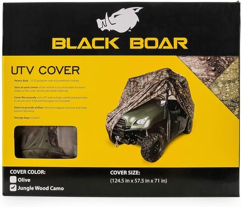 Black Boar UTV Cover, Protect Your UTV from Rain, Snow, Dirt, Debris, Damaging UV Rays While in Storage (Jungle Camo) (66023) in Saudi Arabia