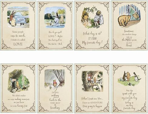 16 قطعة من مطبوعات ويني الكلاسيكية المطبوعة لحفلات استقبال المولود الجديد، ومستلزمات حفلات أعياد الميلاد، وبطاقات تزيين غرف الأطفال. in Kuwait