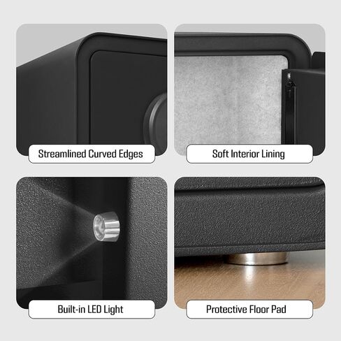 Home Safe Box, Digital Small Personal Safes, caja fuerte, Security Money Closet Electronic Lock Box with Keypad for Pistol Cash Jewelry, Document, Hotel, Dorm, Office (1.0cuft Green) in Saudi Arabia