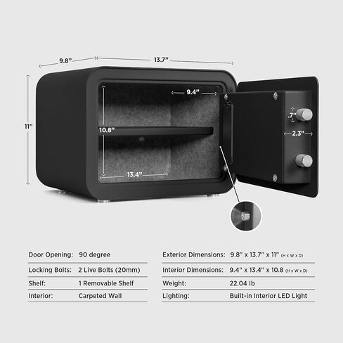 Home Safe Box, Digital Small Personal Safes, caja fuerte, Security Money Closet Electronic Lock Box with Keypad for Pistol Cash Jewelry, Document, Hotel, Dorm, Office (1.0cuft Green) in Saudi Arabia