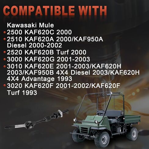 استبدال مجموعة عمود المحور الخلفي الكامل 39158-1119 متوافق مع Kawasaki Mule 2500 2510 3000 3010 3020 4000 4010 in Kuwait