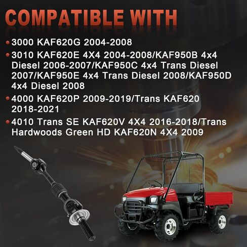 استبدال مجموعة عمود المحور الخلفي الكامل 39158-1119 متوافق مع Kawasaki Mule 2500 2510 3000 3010 3020 4000 4010 in Kuwait