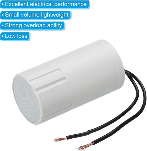 PATIKIL CBB60 30uF Running Capacitor, AC 450V 2 Wires 50/60Hz Cylinder 70x42mm for Water Pumps, Washing Machines Motor Start in Saudi Arabia