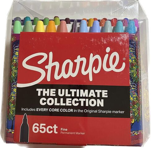 SHARPIE The Ultimate Collection Marker, 65 Count ( Permanent, Fine Point, Assorted Color) in Saudi Arabia
