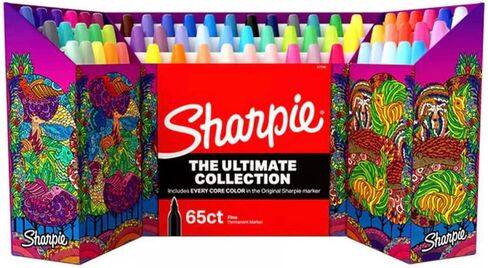 SHARPIE The Ultimate Collection Marker, 65 Count ( Permanent, Fine Point, Assorted Color) in Saudi Arabia