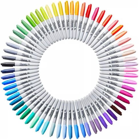 SHARPIE The Ultimate Collection Marker, 65 Count ( Permanent, Fine Point, Assorted Color) in Saudi Arabia