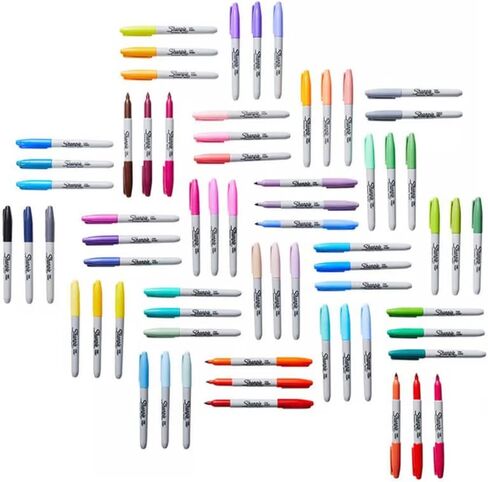 SHARPIE The Ultimate Collection Marker, 65 Count ( Permanent, Fine Point, Assorted Color) in Saudi Arabia