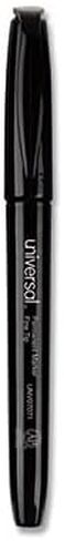 Universal Pen Style Permanent Markers, Fine Point, Black, Dozen in Saudi Arabia