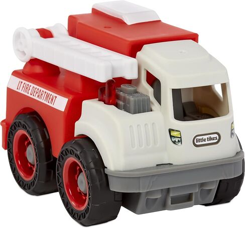 Little Tikes Dirt Diggers Mini Fire Truck Indoor Outdoor Multicolor Toy Car and Toy Vehicles for On The Go Play for Kids 2+ in Saudi Arabia
