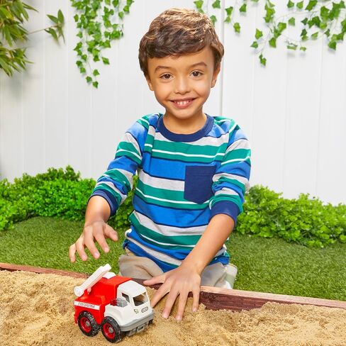 Little Tikes Dirt Diggers Mini Fire Truck Indoor Outdoor Multicolor Toy Car and Toy Vehicles for On The Go Play for Kids 2+ in Saudi Arabia
