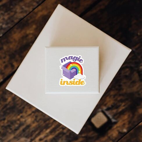240 Happy Mail Rainbow Small Business Theme Stickers, Thank You, Packaging Envelop Seals in Kuwait