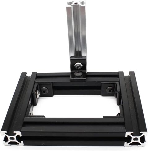 20Pcs 20 Series Aluminum Extrusion Profiles 2020 Series Joint Plate Corner Angle Bracket Connectors, 20pcs 90 Degree Bracket with T Nus Bolt for 6mm Slot Rail 2020 Aluminum Rail in Kuwait