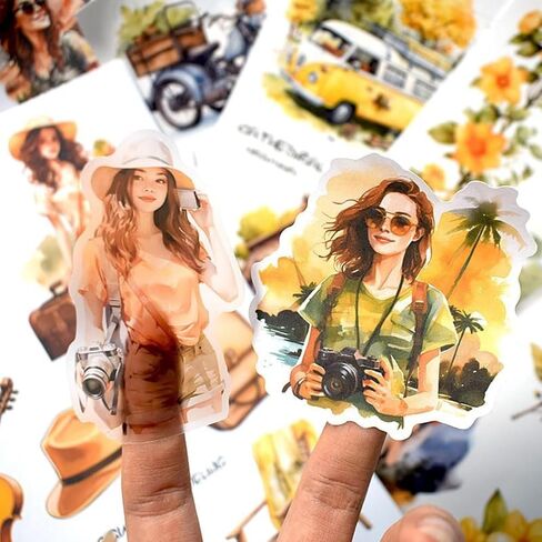 Scrapbook Stickers Aesthetic Junk Journal Book for Adults Journaling Dual-Material Pre-Cut Junk Journal Stickers for Bullet Journals Scrapbooking Supplies Bujo DIY Crafts Art (Spring Notes) in Saudi Arabia
