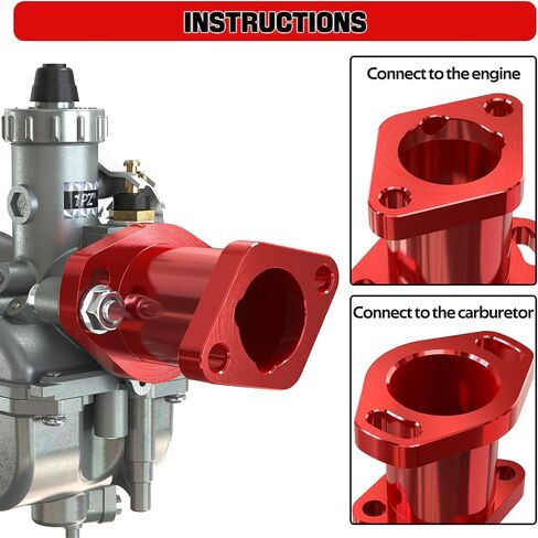 1PZ GN1-FL6 أداء مشعب مدخل أنبوب السحب مع مجموعة براغي بديلة لـ Predator 212cc coleman Honda ct200u GX160 GX200 6.5HP OHV 196cc KT196 Clones Moto Go Kart Mini Bike in Saudi Arabia