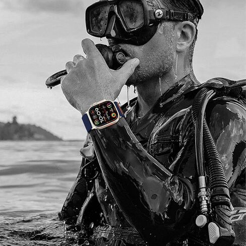 EOMTAM Stretchy Nylon Sport Band Compatible for Apple Watch Band 42mm 44mm 45mm 49mm Men,Wristbands for iWatch Series 9 Ultra 2/1 8 SE 7 6 5 4 3 in Kuwait