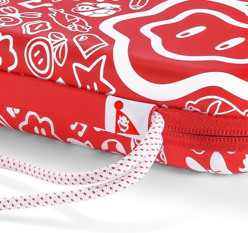 حقيبة حمل محمولة للمفتاح من PALPOW متوافقة مع Switch/OLED/Lite، مع 10 فتحات لبطاقات الألعاب وتخزين الملحقات - أحمر in Saudi Arabia