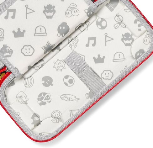 حقيبة حمل محمولة للمفتاح من PALPOW متوافقة مع Switch/OLED/Lite، مع 10 فتحات لبطاقات الألعاب وتخزين الملحقات - أحمر in Saudi Arabia