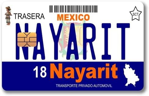 Mexico Placas - Mexican License Plate - Credit Card Skin Vinyl Sticker (2 Piece) (Jalisco) in Saudi Arabia