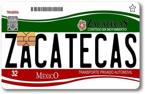 Mexico Placas - Mexican License Plate - Credit Card Skin Vinyl Sticker (2 Piece) (Jalisco) in Saudi Arabia