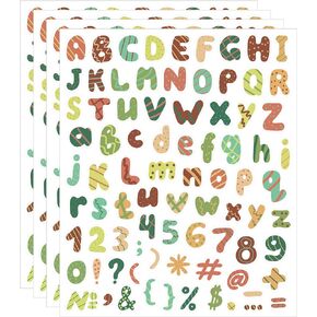 Letters Stickers Self Adhesive Animal/Monster Letter Alphabet Number Stickers Mailbox Numbers Sticker, ABCD Vinyl Letter Stickers Decals for Teaching, Classroom Decor, Sign, Door, Business 820PCS
