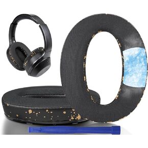 SOULWIT Cooling Gel Replacement Earpads Cushions for Sony WH-1000XM2 (WH1000XM2) & MDR-1000X (MDR1000X) Headphones, Ear Pads with Noise Isolation Foam, Added Thickness (Black)
