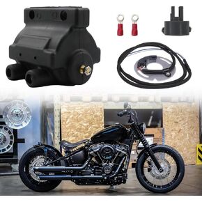 DSK6-1 Ignition Coil Kit, Compatible with Harley-Davidson models from 1970 to 2003, including Sportster, Dyna, Softail, FL Touring and FXR models (not including Twin Cam or EFI)