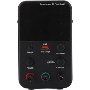 WPS3010H DC Power Supply 10A 30V Programmable Power Source USB Powered with 4 Digital Tube Display for Notebook Phone Repairing(US plug 115V)