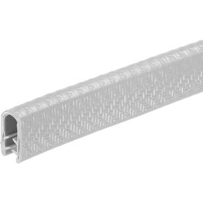 uxcell Edge Trim Gray U Shape Edge Protector Rubber with Steel Clips Fits 5/64"-5/32" Edge 14.76Ft/4.5Meter Length Door Edge Guards