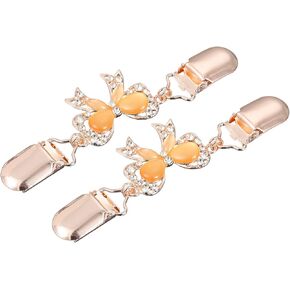 uxcell Sweater Clips Cardigan Collar Clips Bow-knot Shawl Clips Dresses Clip Butterfly Clothes Clip for Women