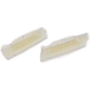 Clear/Dark Smoke/Amber/Light Smoke Lens Front Bumper Side Marker Light Reflector Replacement for VW Golf MK6 Jetta Sportwagen (Dark Smoke)