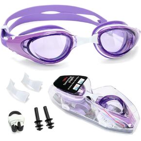 Swim Goggles ShortSighted,Nearsighted Optical Swimming Goggles Anti-Fog UV Protection Adjustable Buckle For Women Men