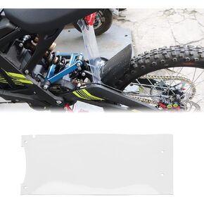 Rear Fender, Rear Shock Absorption Mud Guard Mud Flap, Rear Shock-Absorbing Dust Cover Dirt Protector for Sur-Ron Surron Light Bee X Segway X260 Dirt Bike, 11.2 × 5.3'', Transparent